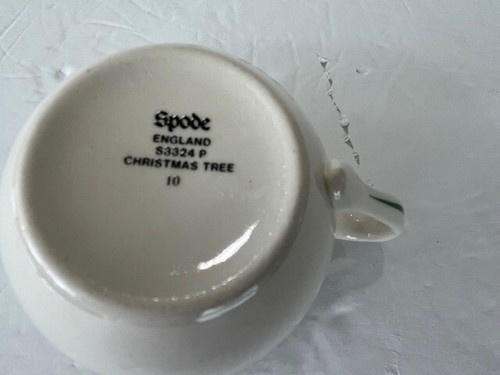 Spode Christmas Tree Coffee / Tea Cup England S3324 Vintage Fine China - Picture 3 of 10