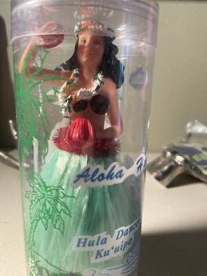 Vintage Aloha Hawaii Hula Dancer Dashboard Bobble Figure