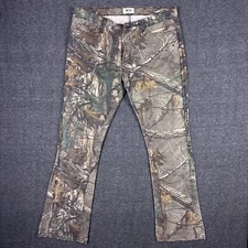 Mintcrew Carpenter Pants Mens 34(36x33) Camo Realtree Flared Bootcut Cotton USA