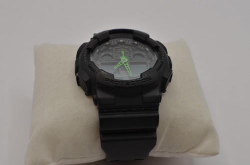 Casio G-Shock Men's Watch GA100C-1A3 Black Green Resin Analog Digital 50mm 5081 - Picture 4 of 6