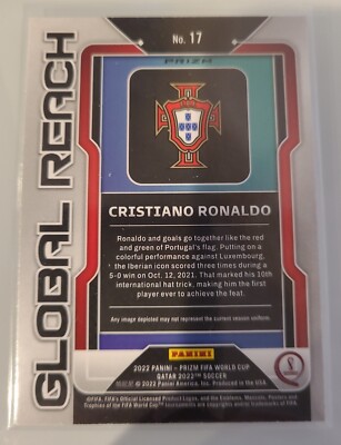 2022 Panini Prizm World Cup Cristiano Ronaldo #17 Global
