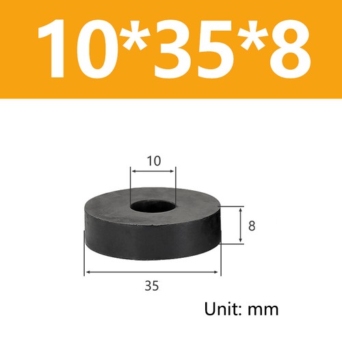 Schwarz Rund Gummi Stoß Dämpfung Pad Abstandshalter Abstandsscheibe Innendurchmesser 2 mm - 56 mm - Bild 92 von 206