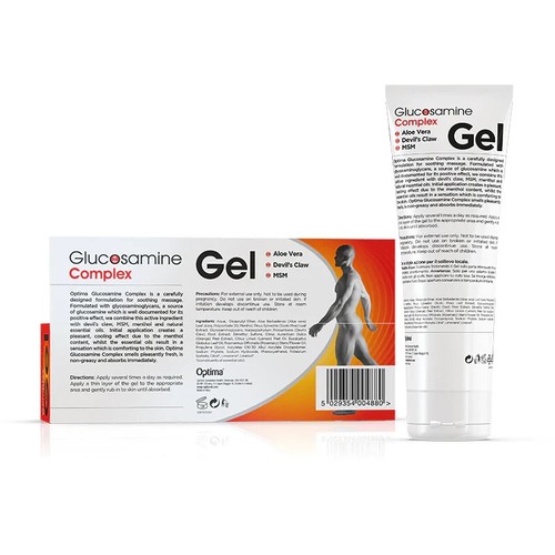 Optima Glucosamine Joint Complex Gel 125 ml Devils Claw MSM Aloe Vera - Picture 2 of 6