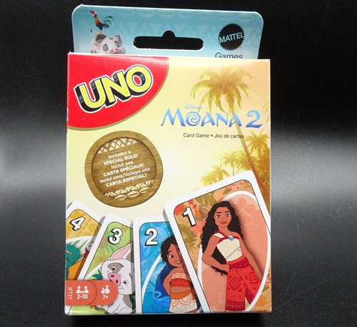 Juego de Cartas Mattel UNO Disney Edición "Moana 2" 2024 - Nuevo - Imagen 3 de 21