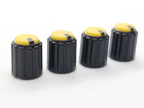 4 Piccole Mini Manopole Controllo Pedale Volume 6mm Albero 18T Potenziometro 10x12mm - Foto 7 di 19