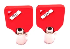 R02 Keys Milwaukee Husky Steel Glide Tool Chests Cut To R02 ToolBox Keys RED Cap