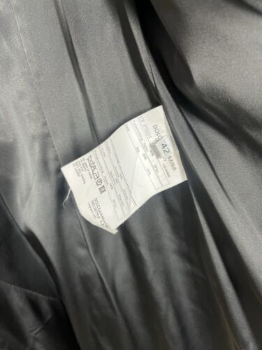 DOLCE & GABBANA Navy Blue Houndstooth Tweed Women's Coat Size 42 TMC - Picture 14 of 14