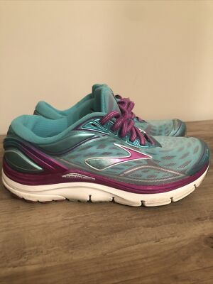 Brooks Transcend Shoes Womens Sz Aqua Low Top Athletic Running Sneakers 
