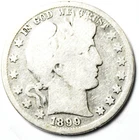 1899 O 50c Barber Silver Half Dollar Fifty Cents US New Orleans