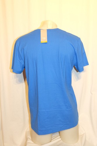 MEY Club Shirt T-Shirt Shortsleeve MODERN FIT capri blue blau mit Print S NEU - Picture 2 of 3