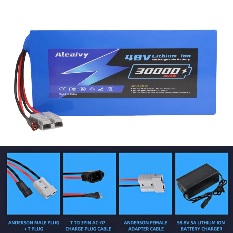 48V 30AH Lithium ion E-bikeE Battery   2000W Electric Bicycle Motor Kit 50A - Image 4 of 4