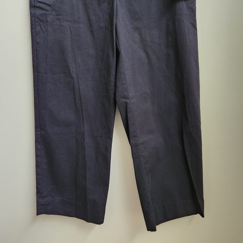 CECE Pants Womens Size 4 Black Crop Wide Leg Casual Zip Buttoned Pockets - Picture 3 of 12