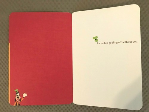 Tarjeta de felicitación Hallmark Get Well-Disney's Goofy-Get Well Already. NUEVO(A26) - Imagen 2 de 5