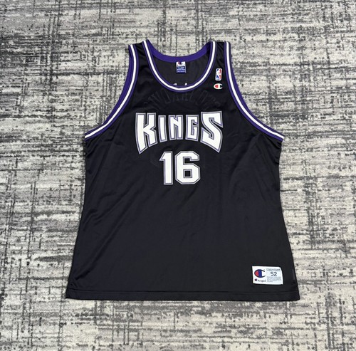 Vintage Champion Sacramento Kings Trikot Peja Stojakovic NBA Herren Gr. 52 2XL