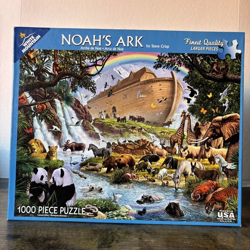 Noah’s Ark By Steve Crisp White Mountain 1000 Piece Jigsaw Puzzle - Rare - Picture 2 of 10