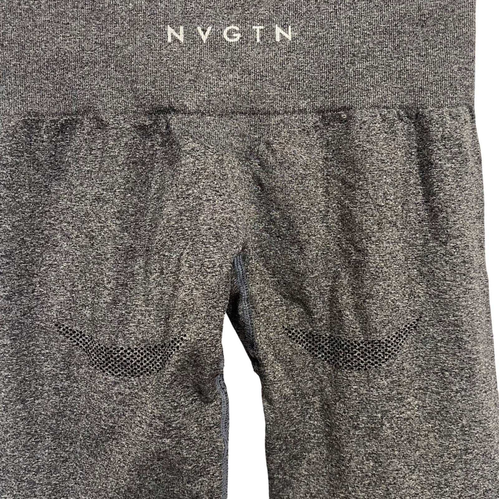 NVGTN Gray Back Contour Solid Seamless Leggings S… - image 3