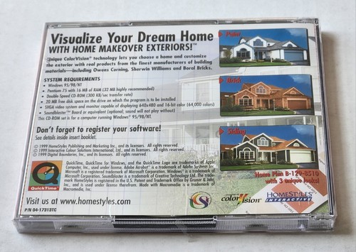 Homestyles - Home Makeover Exteriors. Windows 95/98/NT CD-ROM. Sealed - Picture 6 of 6