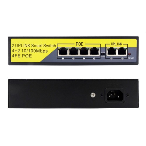 POE Network Ethernet 4 CH Port Switch HUB for IP Cameras Power Over Ethernet NVR - Picture 7 of 8
