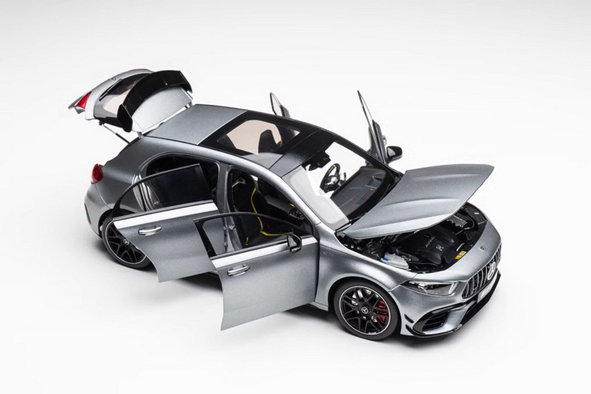 NZG 1/18 Scale Mercedes-Benz AMG A45 S 2023 Grey Diecast Car