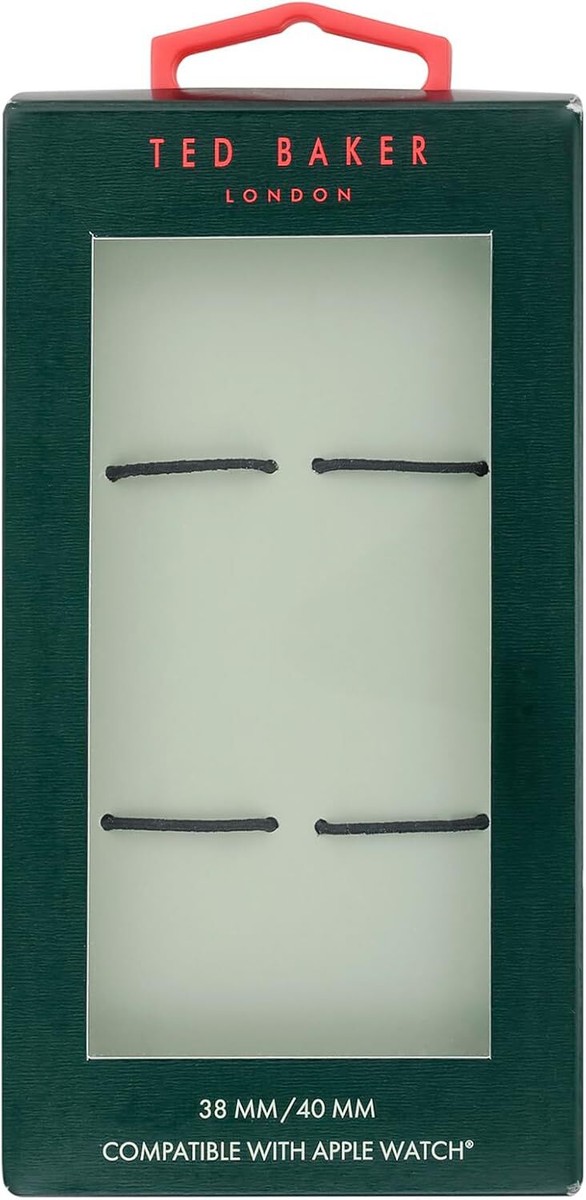Ted Baker★エンボス加工xカーキのAPPLE WATCHベルト42/44mm Ted Baker green leather Apple Watch band 42/44/45/49 mm