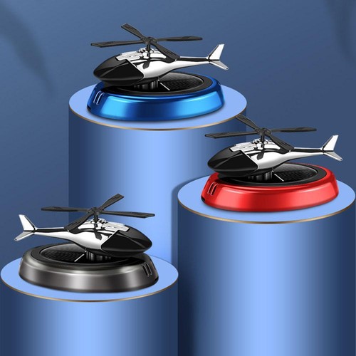 *Solar Powered Hubschrauber Lufterfrischer Auto Flugzeug Ornament Duft 2025 - Bild 4 von 20