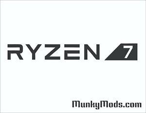 AMD-Ryzen-7-Logo-Computer-PC-Case-Window-Applique-Vinyl-Decal-Color-Choices