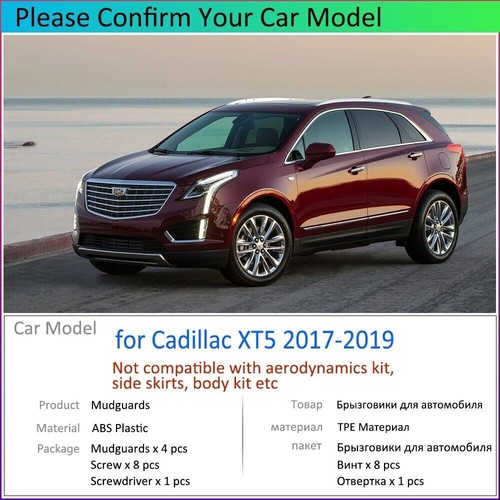 ABS Front+Rear Flaps Flag Splash Mud Guard Protective Fender For Cadillac XT5 - Picture 3 of 13