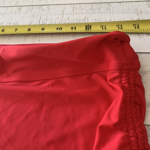 Neu ohne Etikett Damen-Bikiniunterteil rot zum Überziehen mit Rock - Bild 3 von 6