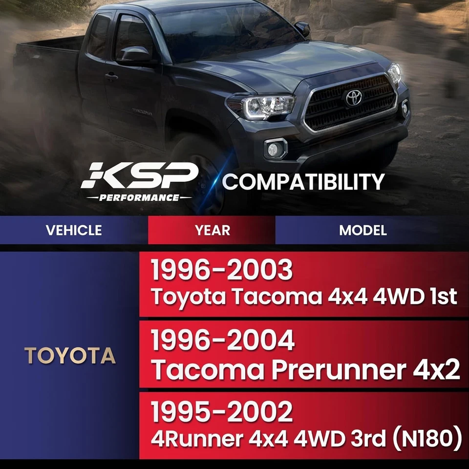 KSP 2-4" Upper Control Arm For 1996-2003 Toyota Tacoma 1995-2002 4Runner 4WD - Image 2 of 4