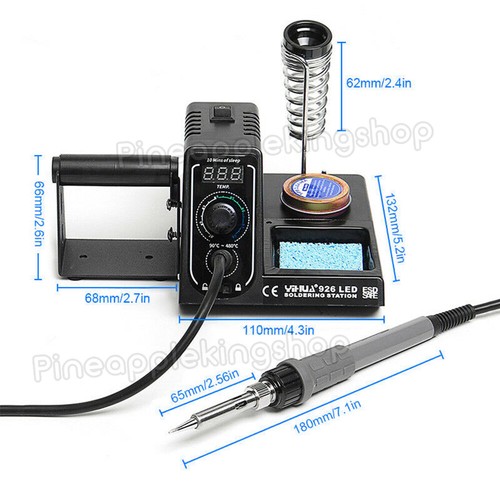 60W Soldering Iron Solder Rework Station Variable Temperature LED Display - Picture 10 of 12