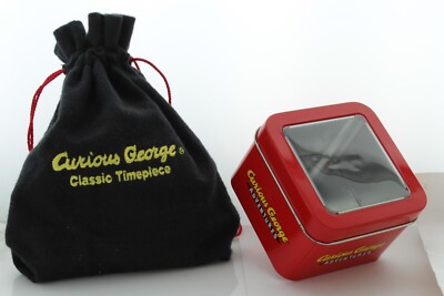 Collectable Cute small Curious George Adventure  window box and pouch new