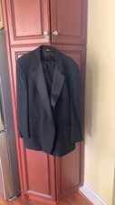 Men's Adolfo black tuxedo jacket with matching pants