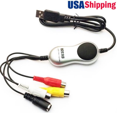 GENUINE EzCAP USB 2.0 Video Capture Stick 32 /& 64 Bit USA Easycap Record PVR VHS