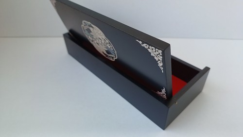 Korean traditional design najeon lacquer jewelry box Pencil case card case10-1 - Picture 6 of 8