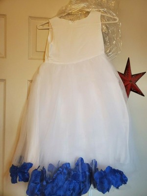 horizon blue flower girl dresses