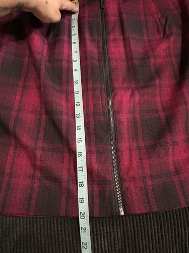 Torrid Red/Black Plaid Zip Front Midi Skirt Size 20 Lined Pleated NWT - Picture 2 of 7