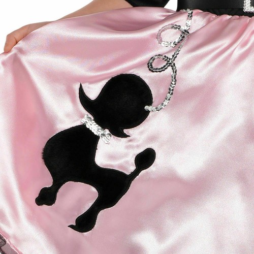 MISS SOCK HOP POODLE SKIRT 50'S DRESS COSTUME GIRLS 4-6-Push Poodle Beanie-LOT-5 - Picture 6 of 11