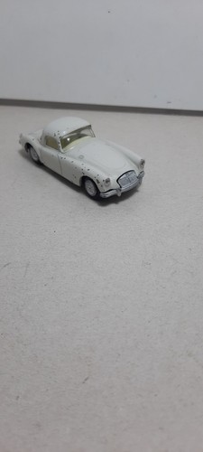 TEKNO DENMARK MG A 1600 COUPE off white light gray 824 vintage classic car 1/43 - Picture 11 of 13