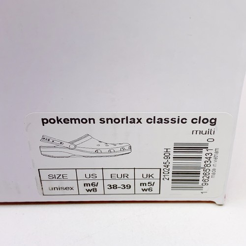Crocs x Pokemon "Snorlax" Classic Clog 210245-90H Größe Herren 6 / Damen 8 NEU! - Bild 11 von 12