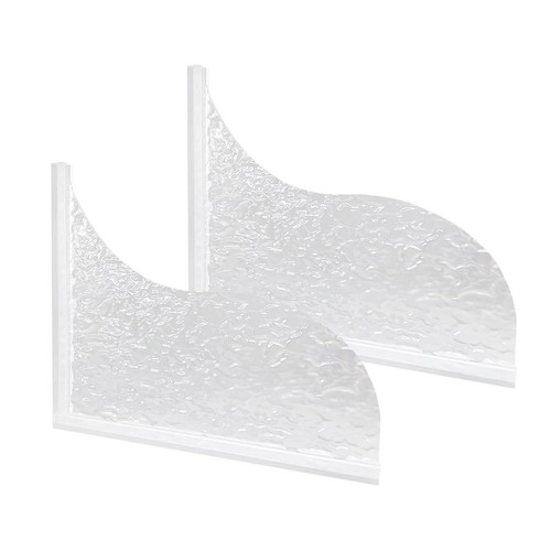 Shower Splash Guard 2Pcs Bathtub Splash Guard Self-Adhesive Bathtub Water Gua...