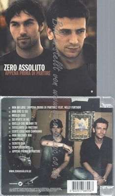 CD--ZERO ASSOLUTO--APPENA PRIMA DI PARTIRE -DIGITAL VERSION-