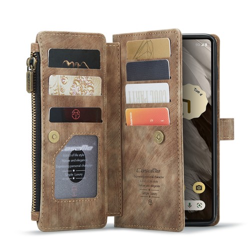 Nueva Funda Cartera con Soporte de Cuero con Ranura para Tarjeta de Crédito Abatible para Teléfono Google Pixel - Imagen 38 de 56