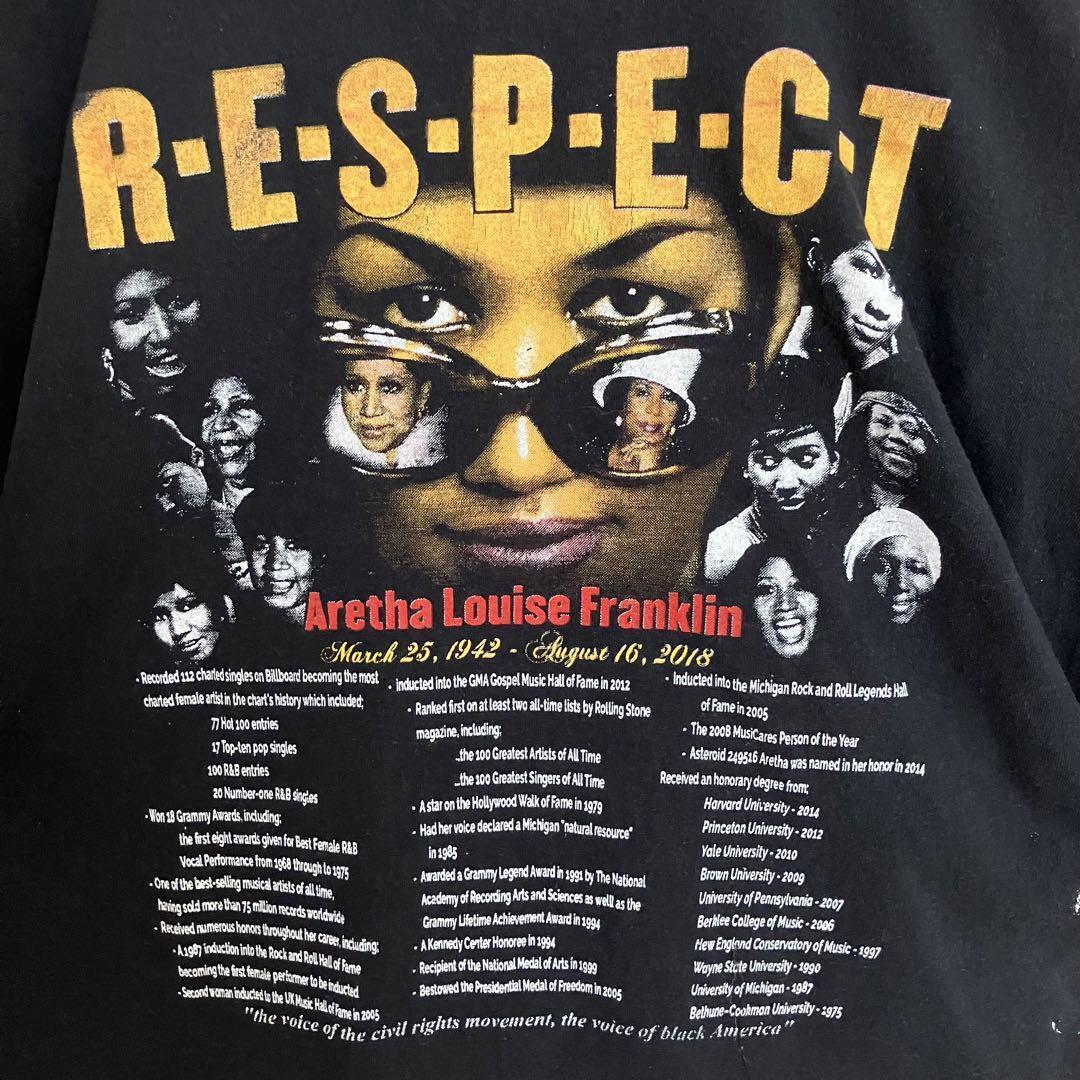 80s T-shirt Memorial Aretha Franklin Band T-Shirt… - image 11