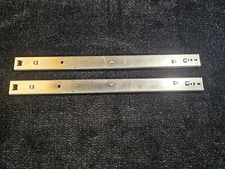 (QTY 2) Heavy Duty Full Extension 27-inch Drawer Slide, Stainless Steel Silver