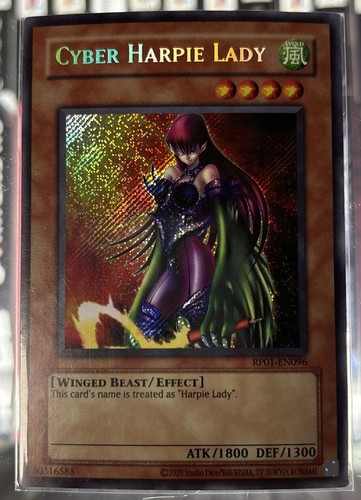 Cyber Harpie Lady Secret Rare Retro Pack ENGLISH RP01-EN096 Yugioh 2020 - Picture 5 of 12