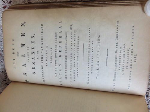 ANTIQURIAN DUTCH BIBLE & PSALMENS JULY 29 1637 DE STATEN GENERAEL NEDERLANDEN - Bild 4 von 13