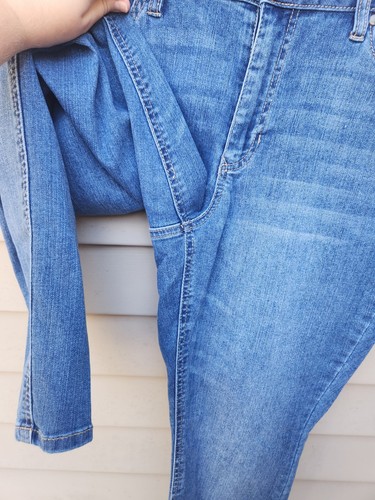 d. jeans Blue Skinny Jeans SIZE 14W Medium Wash Denim Cotton Blend - Picture 4 of 9