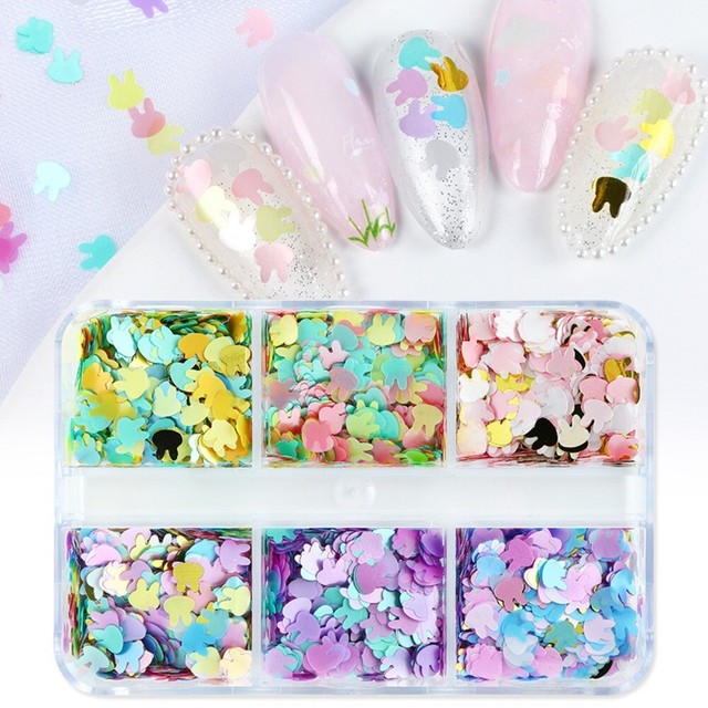 Charms Nail Decorations Rabbits Nail Sequins Nail Art Jewelry Nail Rhinestones Charms Nail Decorations Rabbits Nail Sequins Nail Art Jewelry Nail Rhinestones