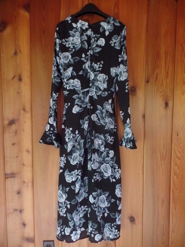 New Free People Rooftop Midi Dress Size S Rose Print $168 - Picture 7 of 11