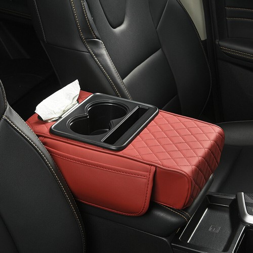 Car Armrest Box Center Console Armrest Storage Box Cushion Cup Holder Universal - Picture 30 of 30
